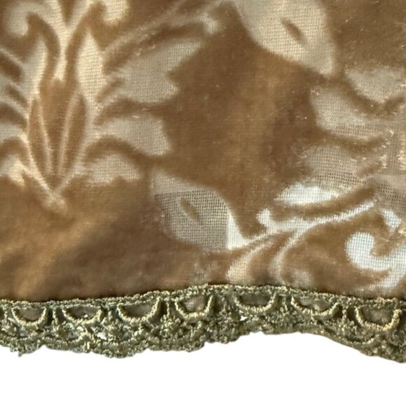 Sundance Champagne Dreams Damask Burnout Velvet Beaded Shift Lined Dress 10 NWT - Picture 7 of 16